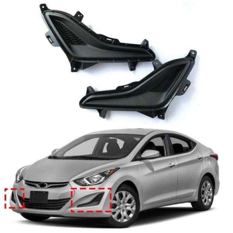 Fits For Hyundai Elantra 2014-2016 1 Pair Front Bumper Fog Lamp Covers