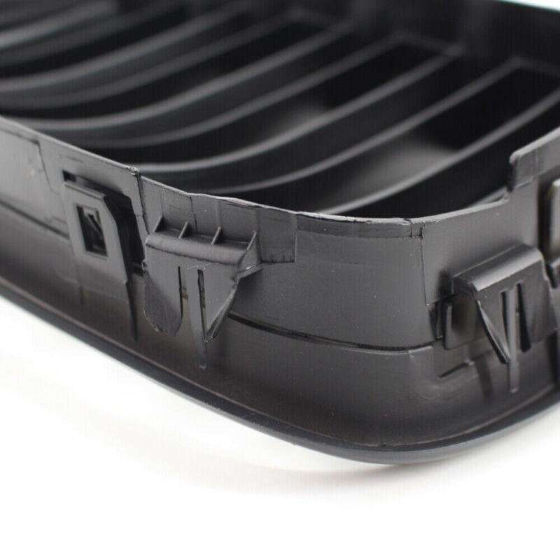 2x Gloss Black Front Kidney Grilles Grill Fit For BMW E39 525 528 1999-2003