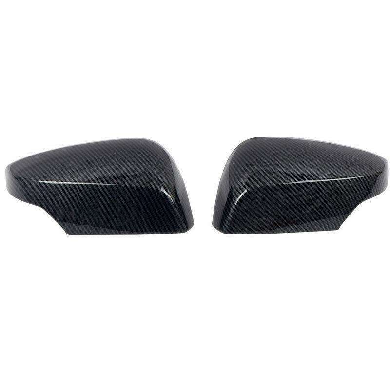 ABS Carbon Fiber Rear View Side Door Mirror Cover Fit For Subaru WRX 2014-2021