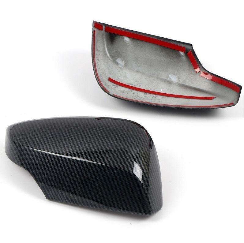 ABS Carbon Fiber Rear View Side Door Mirror Cover Fit For Subaru WRX 2014-2021