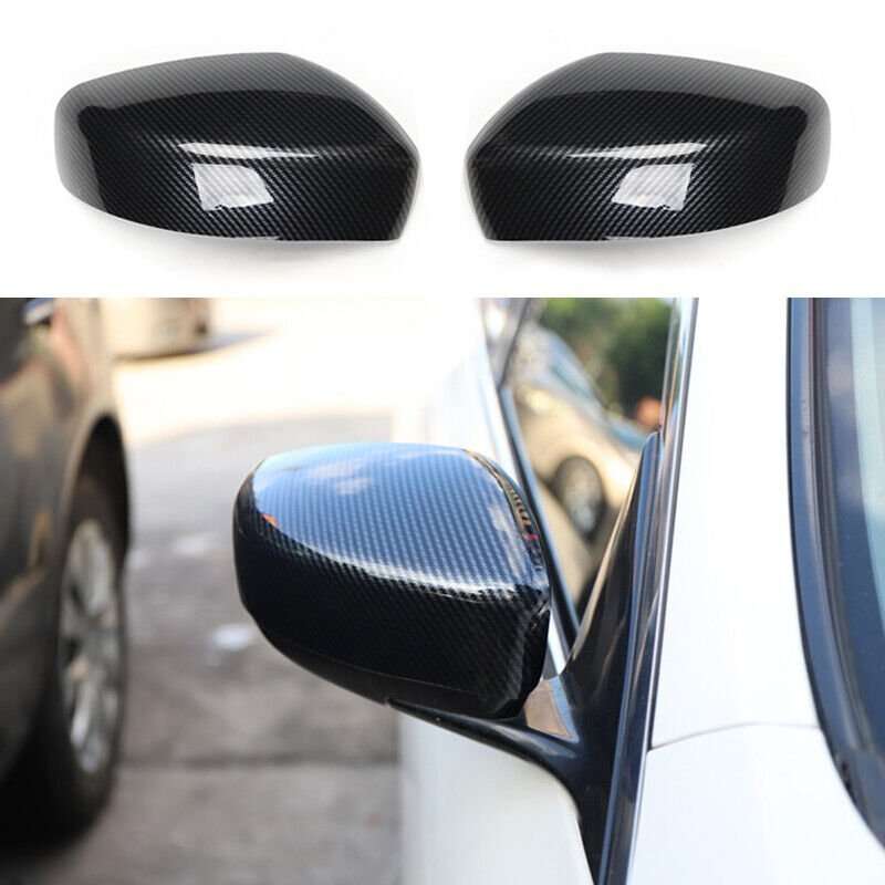 For Infiniti G25 G37 2010-2013 Carbon Fiber Rear View Side Door Mirror Cover Cap