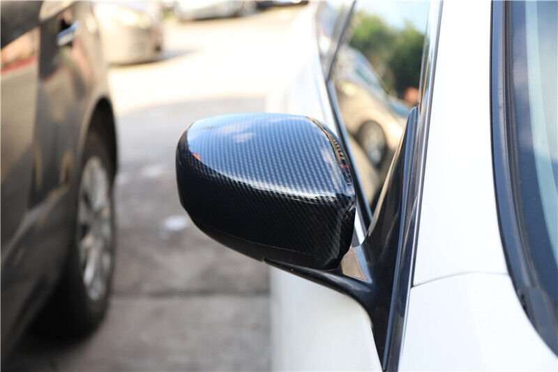 For Infiniti G25 G37 2010-2013 Carbon Fiber Rear View Side Door Mirror Cover Cap