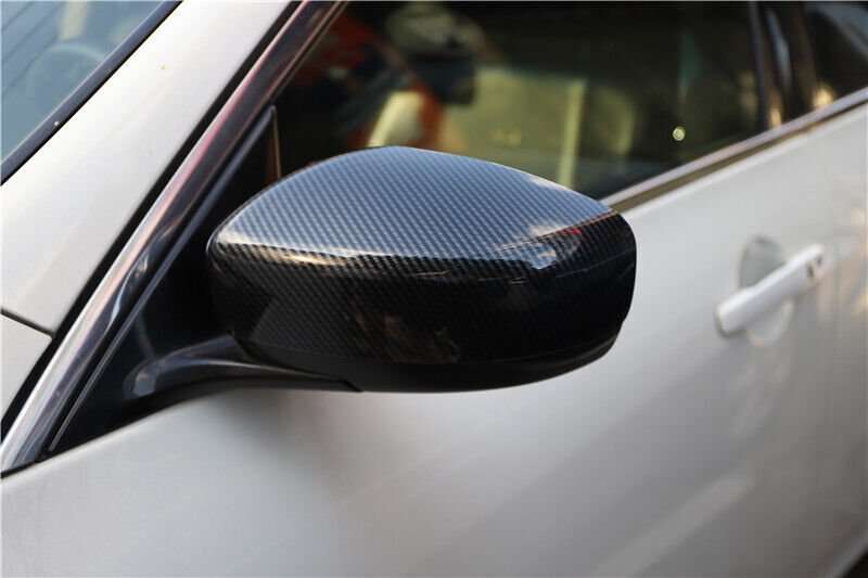 For Infiniti G25 G37 2010-2013 Carbon Fiber Rear View Side Door Mirror Cover Cap