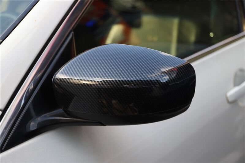 For Infiniti G25 G37 2010-2013 Carbon Fiber Rear View Side Door Mirror Cover Cap