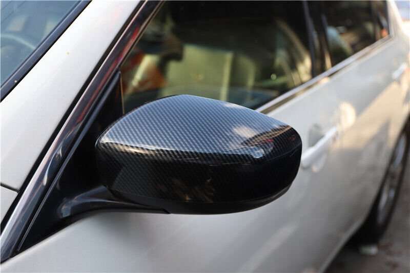 For Infiniti G25 G37 2010-2013 Carbon Fiber Rear View Side Door Mirror Cover Cap