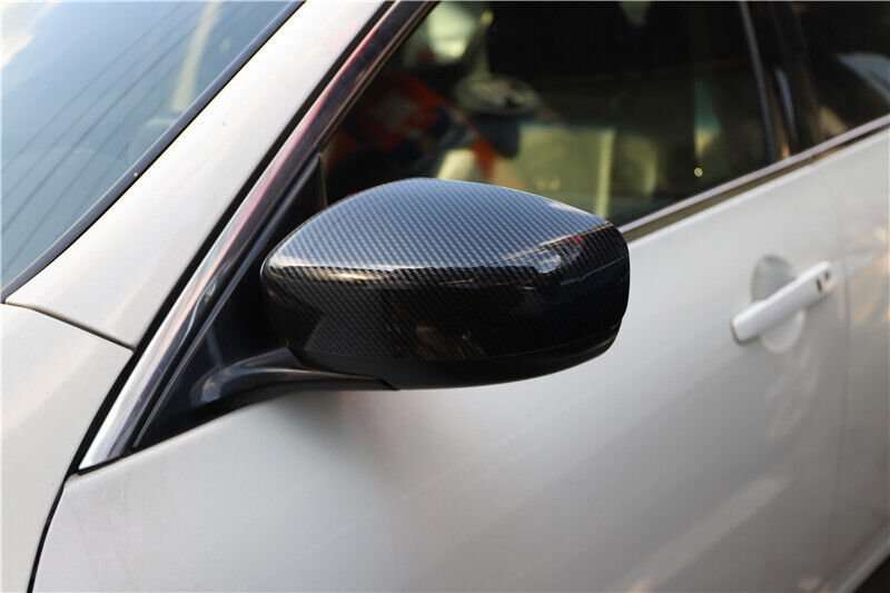 For Infiniti G25 G37 2010-2013 Carbon Fiber Rear View Side Door Mirror Cover Cap