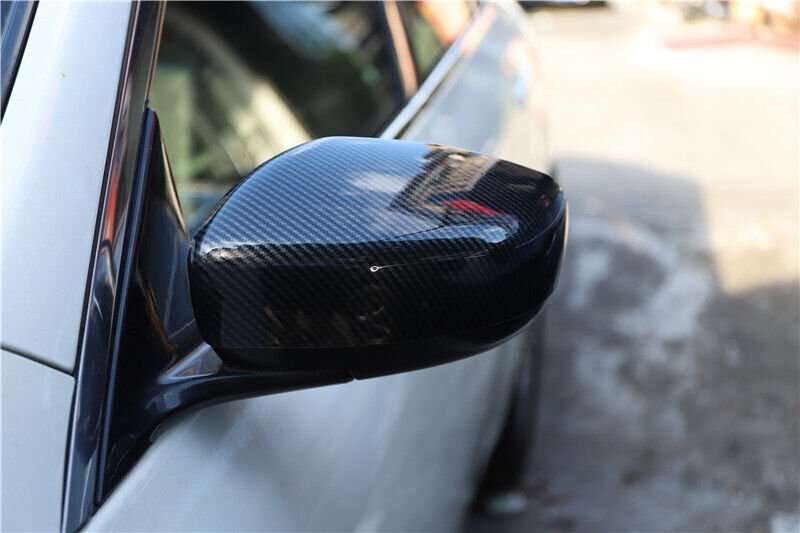 For Infiniti G25 G37 2010-2013 Carbon Fiber Rear View Side Door Mirror Cover Cap