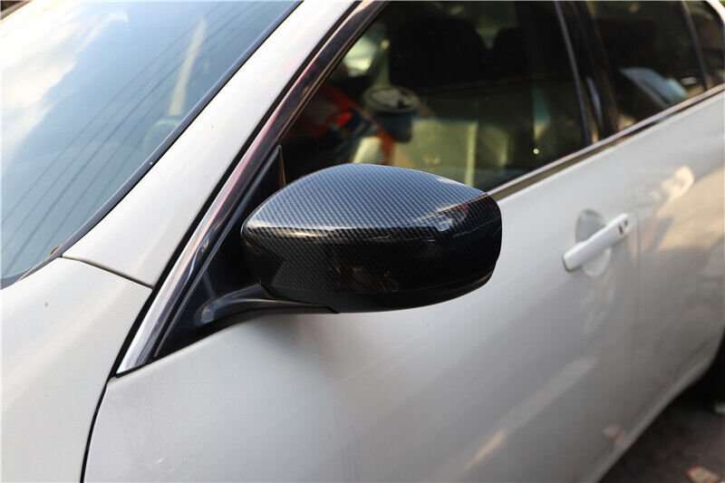 For Infiniti G25 G37 2010-2013 Carbon Fiber Rear View Side Door Mirror Cover Cap