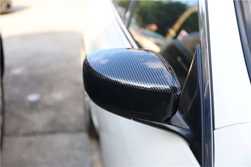 For Infiniti G25 G37 2010-2013 Carbon Fiber Rear View Side Door Mirror Cover Cap