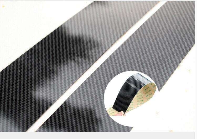 For Cadillac CT6 2016-2020 Carbon Fiber PC Window BC Pillar Post Molding Trim 6X