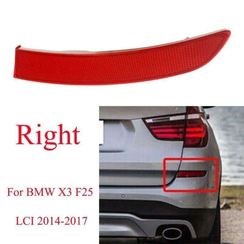 For BMW X3 F25 LCI 2014-2017 Right Side Rear Bumper Reflector Light Brake Lamp