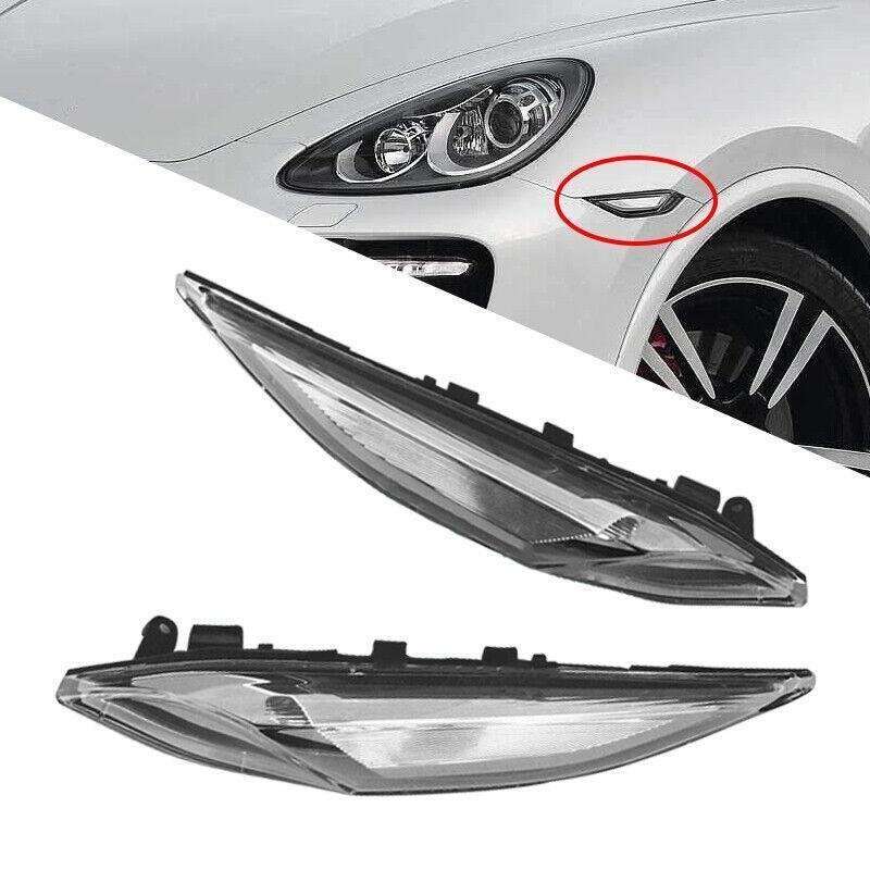 Side Marker Lights Clear Lens Amber Fit For Porsche 958 Cayenne 2011-2014