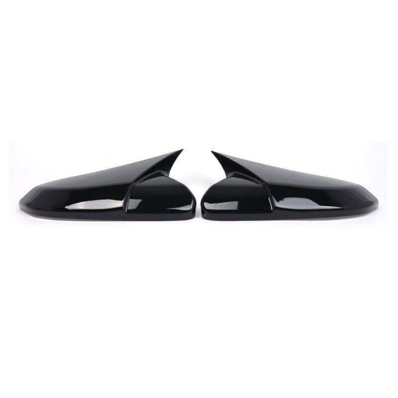 2x Rear View Wing Mirror Cover Caps For Honda Civic 10Th 2016-2021 Gloss Black