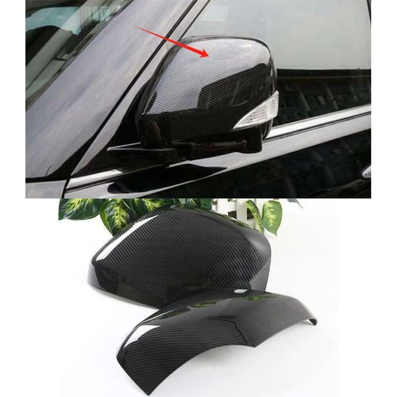 For INFINITI QX80 QX56 14-21 Carbon fiber ABS SRear View Side Door Mirror Cover