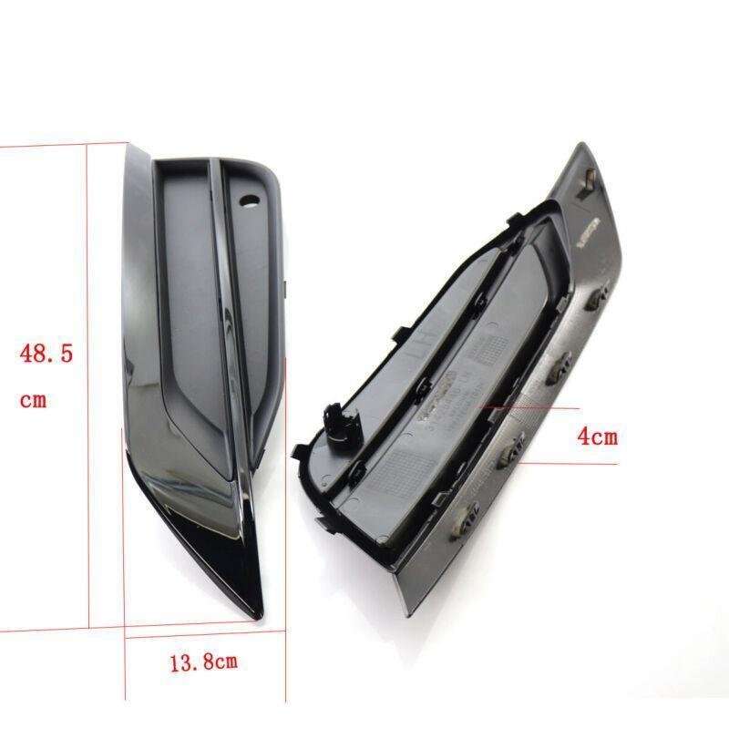 Pair Front Left Right Bumper Lower Grille Trim For VOLVO S90 V90 16-19