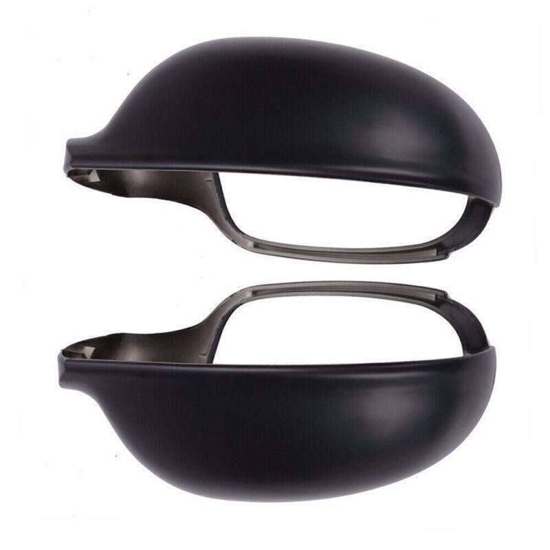 Flat Matte Black Rearview Mirror Door Cap Cover For VW Golf Rabbit Jetta MK5 New
