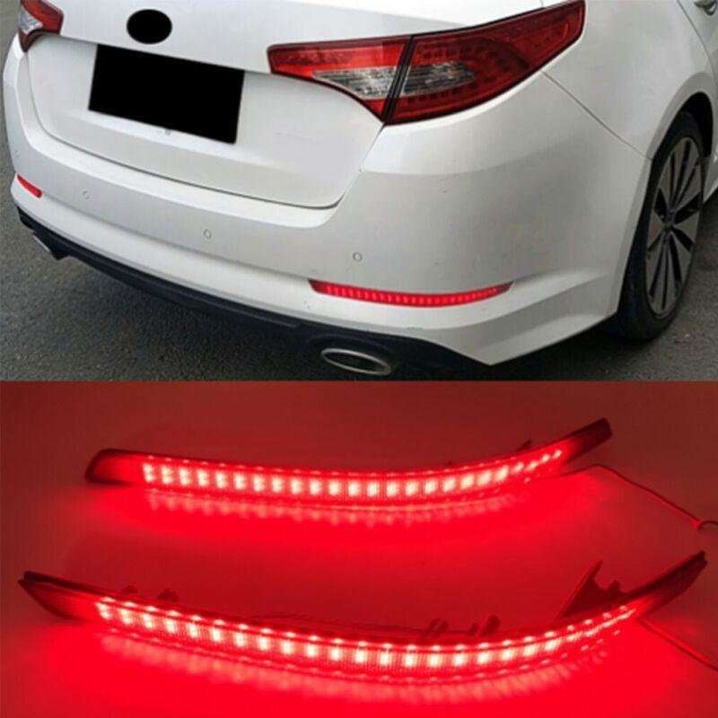 Rear Fog&amp;Brake Taillight Bumper Reflector Lights For Kia K5 2011-2013 Pair A