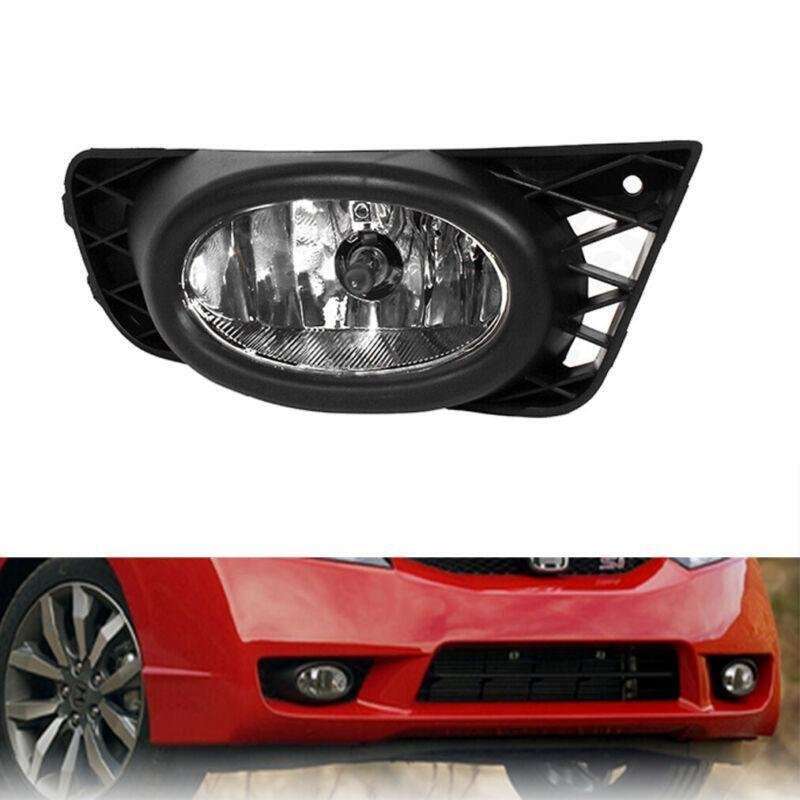 Front Bumper Fog Lights Lamp Black Cover For Honda Civic 4DOOR 2009-2011 Right