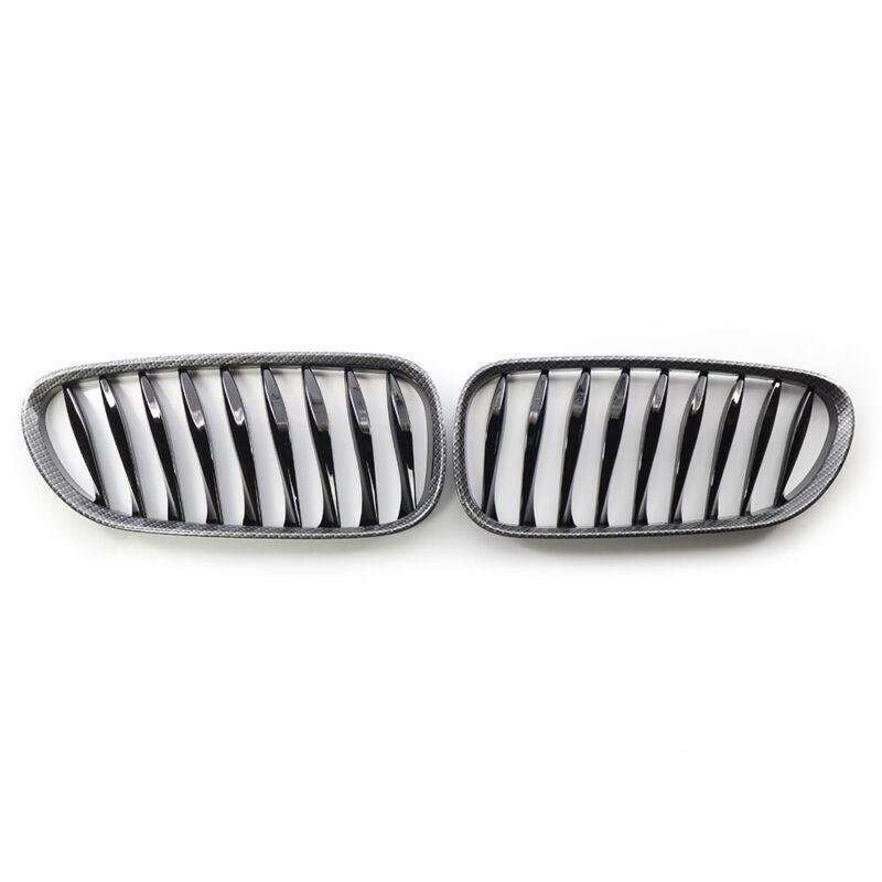 Carbon Fiber Front Grille&amp;3rd Brake Stop Light White Fit for BMW Z4 E85 03-08