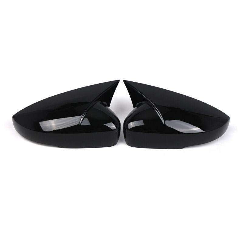 2x Rear View Wing Mirror Cover Caps For VW Polo MK5 2009-2017 Gloss Black