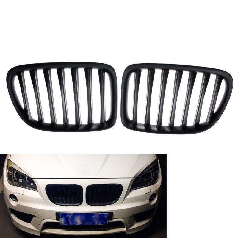 M Matte Black Kidney Sport Hood Grill SUV 2012-2015 Fit For BMW E84 X1