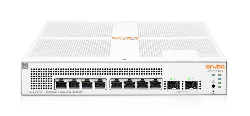 Aruba Instant On 1930 2Xsfp, 8 Port Gbe Poe Switch, 124W