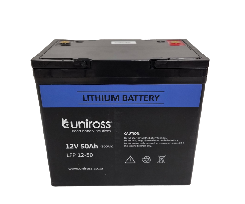 Uniross - 12.8V 50Ah, 640Wh Lithium Phosphate Battery