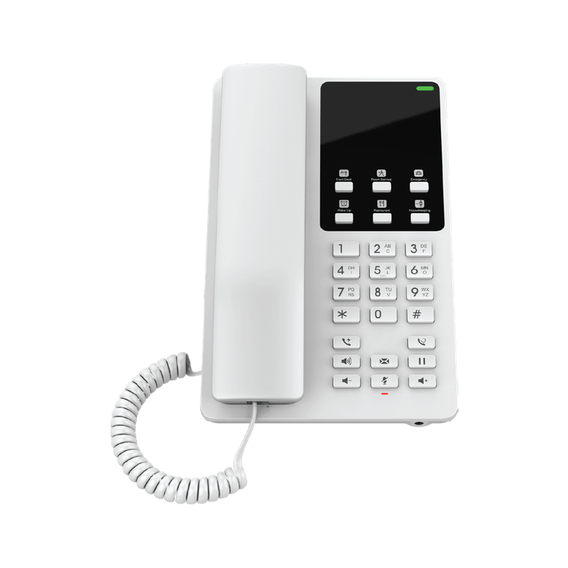 Grandstream 2 Line Compact Hotel Phone White, Wi-Fi 5