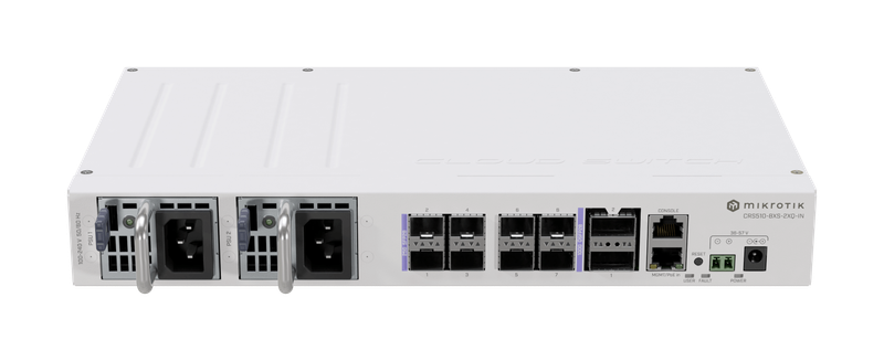Mikrotik - Cloud Router Switch Crs510-8Xs-2Xq-In, 2X100 Gigabit Qsfp28, 8X25 Gigabit Sfp28