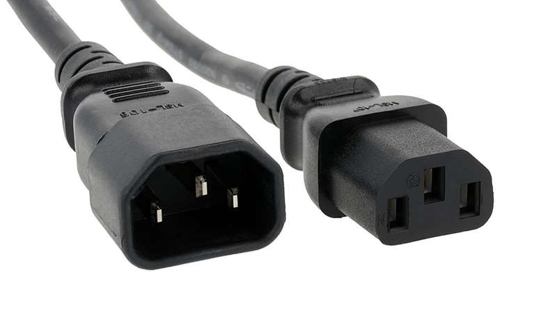 Apex Power Cord - Kettle Cord (C13) Male-Female Extension Cable, 1.8 Meter