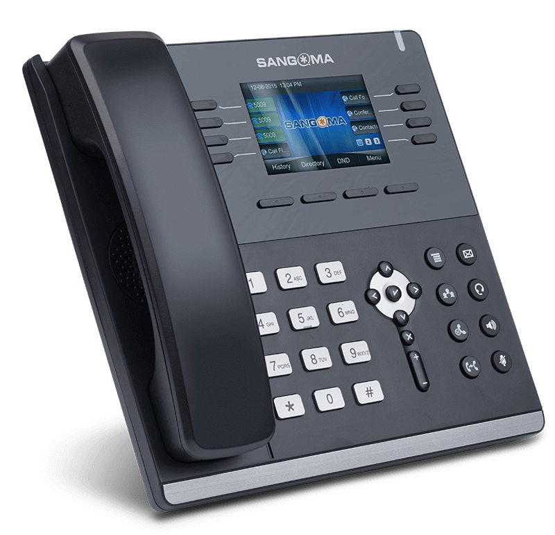 Sangoma - Ip Phone S505 Mid Level Phone, 3.5 Inch Color Screen, 35 Programable Softkeys, 4 X Voip Ac