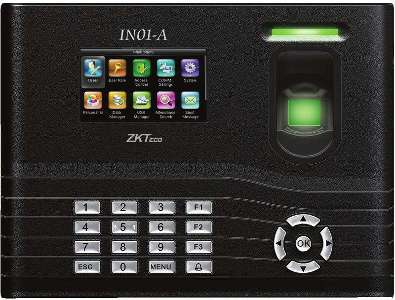 Zkteco - In01 Fingerprint &Amp; Rfid Time &Amp; Attendance Terminal