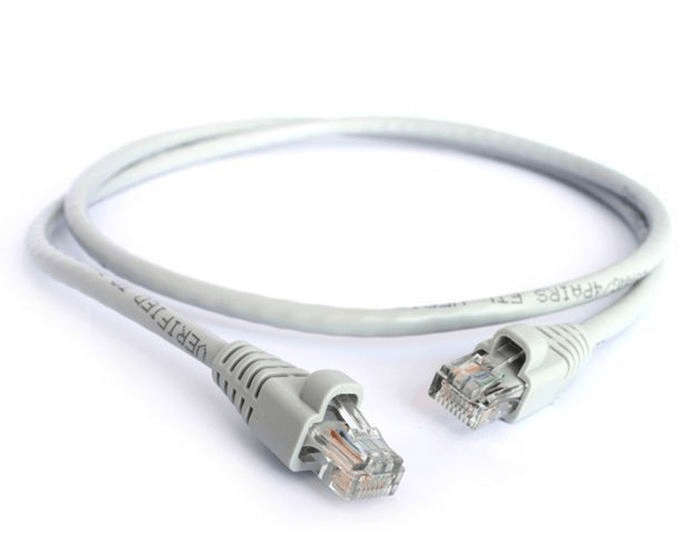 Acconet Cat6 Utp Flylead, 0.5 Meter, Straight, Stranded Cable, Moulded Boots And Plugs, Grey