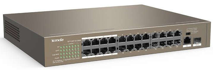 Tenda 24-Port Fast Ethernet Poe Switch 250W Tef1126P-24-250W