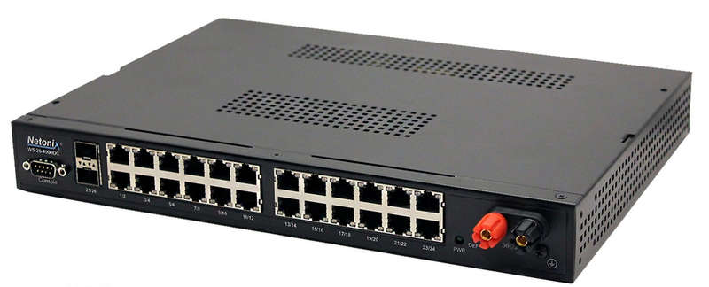 Netonix 24 Port Managed 400W Passive Dc Poe Switch + 2 Sfp Uplink Ports