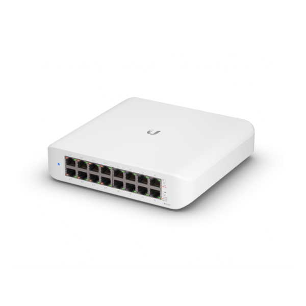 Ubiquiti Unifi - 16 Port Poe Switch Lite, 8 Ports With Autosensing 802.3At Poe+ Providing 45W