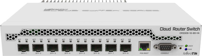Mikrotik Crs309-1G-8S+In - Cloud Router Switch Dual Boot Swos Routeros