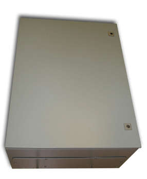 Metal Ip55 Weatherproof Enclosure (800X600X350), Beige, Surface Mount, Lockable Doors