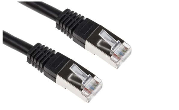Acconet Cat6 Utp Flylead, 1 Meter, Straight, Stranded Cable, Moulded Boots And Plugs, Black