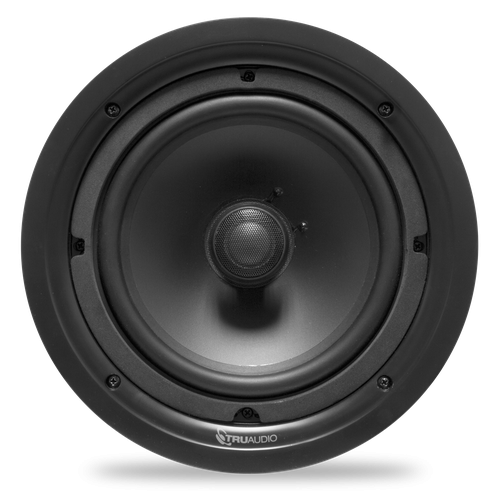 Truaudio 8" In-Ceiling Frameless Speaker, Poly Woofer
