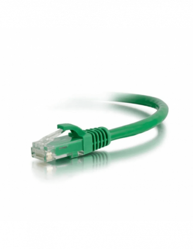 Acconet Cat6 Utp Flylead, 0.5 Meter, Straight, Stranded Cable, Moulded Boots And Plugs, Green