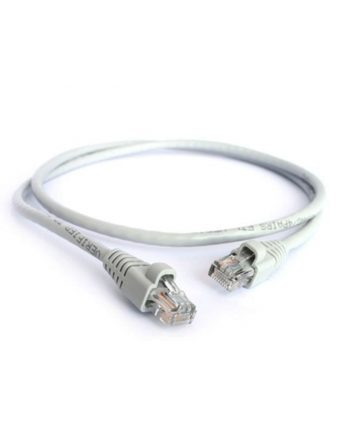 Acconet Cat6 Utp Flylead, 20 Meter, Straight, Stranded Cable, Moulded Boots And Plugs, Grey