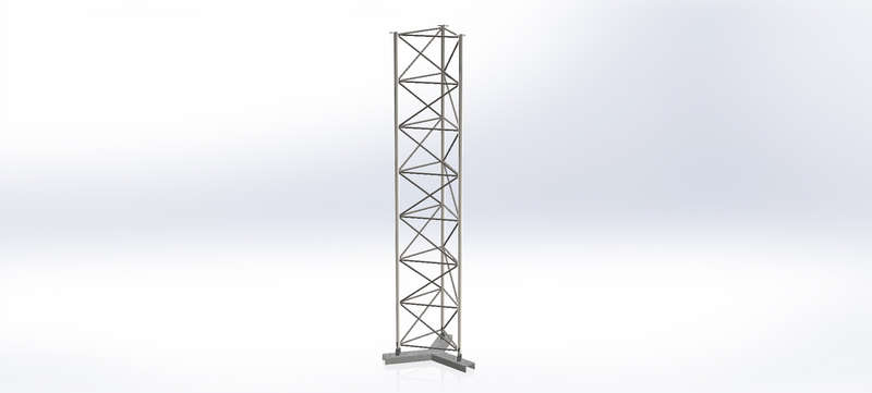 Lattice Mast Y-Base Assembly With 3M Section - 802.11 B G Nl 300Mbps