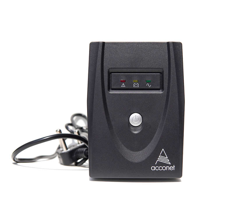 Acconet - 700Va 360W Offline Ups With Avr Function With Built-In 1 X 12V 7Ah Battery