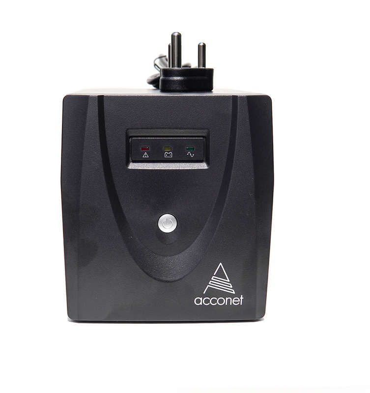 Acconet - 1200Va 600W Offline Ups, Avr Function With Built-In 2 X 12V 7Ah Batteries