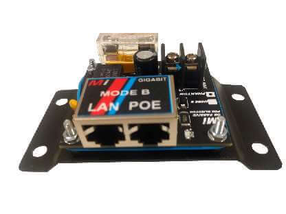 Passive Gigabit "Phantom" 4-Pair Passive Poe Injector. Fuse And Overvoltage Prot. 60V Max
