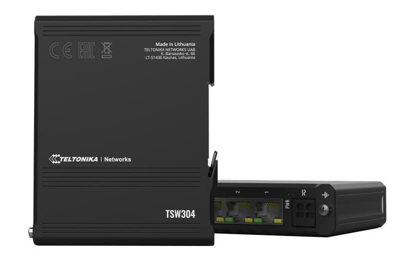 Teltonika Industrial 4 Port Gigabit Switch, Supports Auto Mdi Mdix Crossover - Unmanaged L2