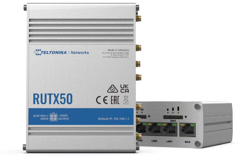 Teltonika Industrial 5G Router, Dual Sim, Backwards Compatible With 4G
