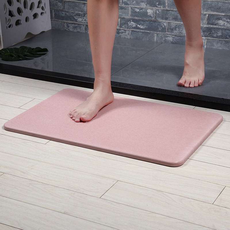Bath Mat Diatom Mud Pink