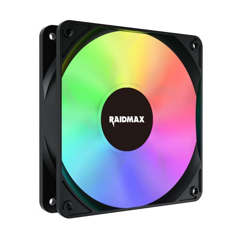 RAIDMAX NVX120FBDC4 120MM 3PIN ARGB 4IN1 FAN - BLACK | NVX120FBDC4